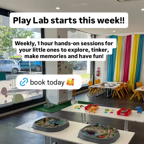 We’re so excited for Term 4 Play Lab 🌟 
In a world that’s so busy, Play Lab slows everything down. We focus on the little things, the feeling of sand between fingers, the rainbow light that streams through our peg wall, the feeling of joy as we create, this is your time, your child’s time ❤️
Bring your little one, wear clothes you don’t mind getting messy and make let’s make memories together ☺️