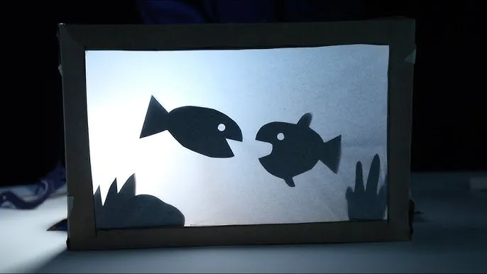 shadow puppet box of fish